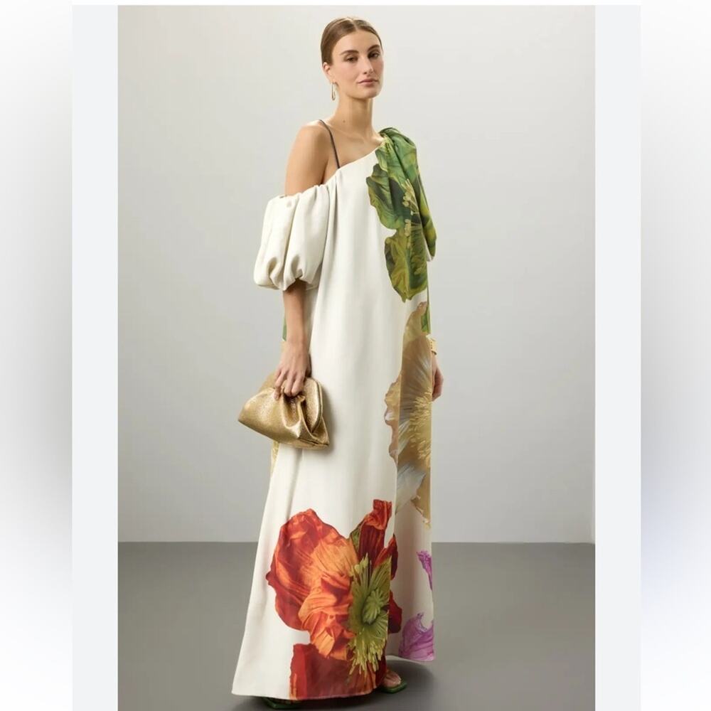 STINE GOYA payton dress in poppiesbloom poppies bloom floral XL - Picture 2 of 16